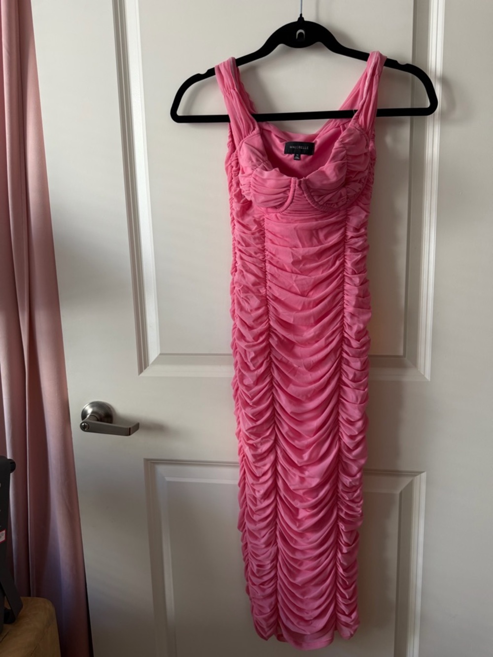 MAJORELLE Tabitha Midi Dress in Bubblegum Pink - Picture 7 of 9